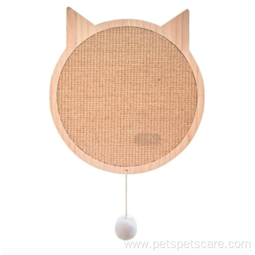 wood cat scratching board with fixed suction cup